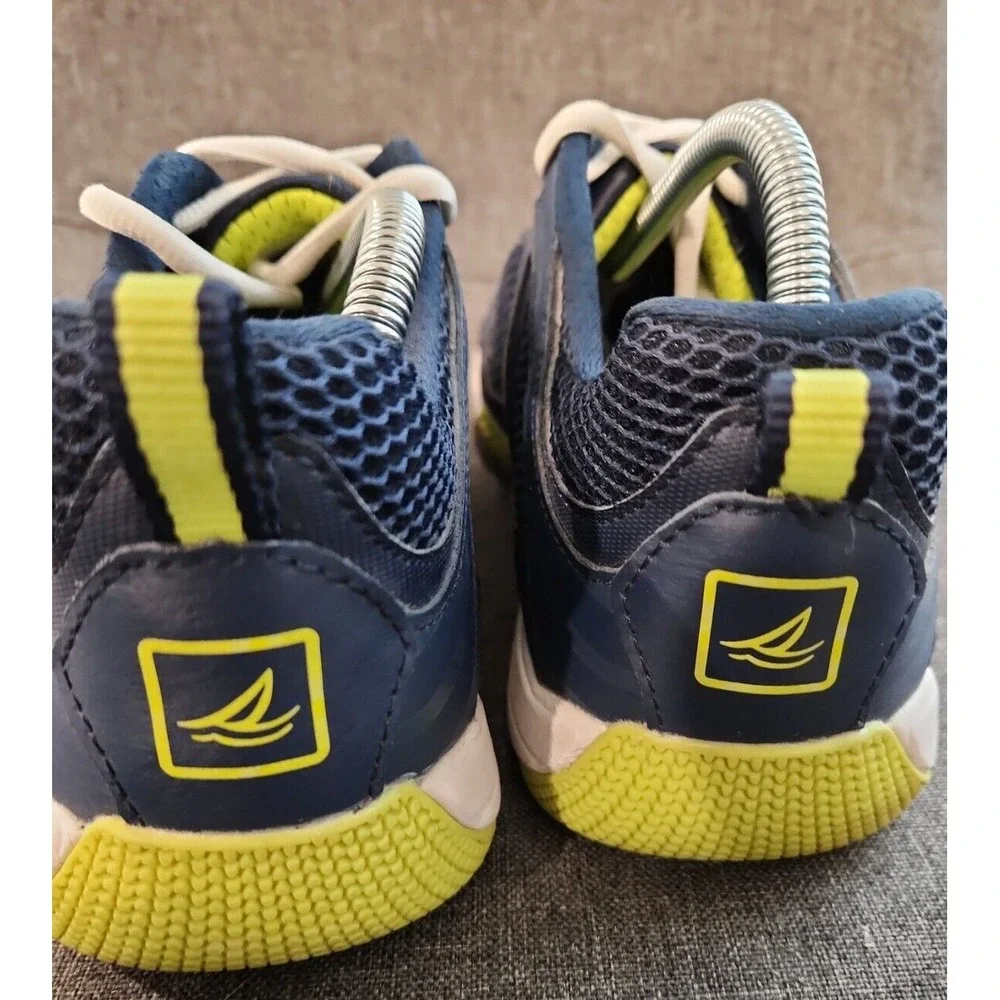 Sperry‎ Top-Sider Mens Water Shoes Navy Blue Lime Green Mesh Sneakers Boating